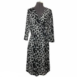 Hail3y:23 NWOT Women’s Faux Wrap Leopard Dress L